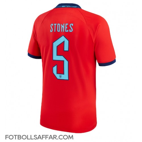England John Stones #5 Bortatröja VM 2022 Kortärmad